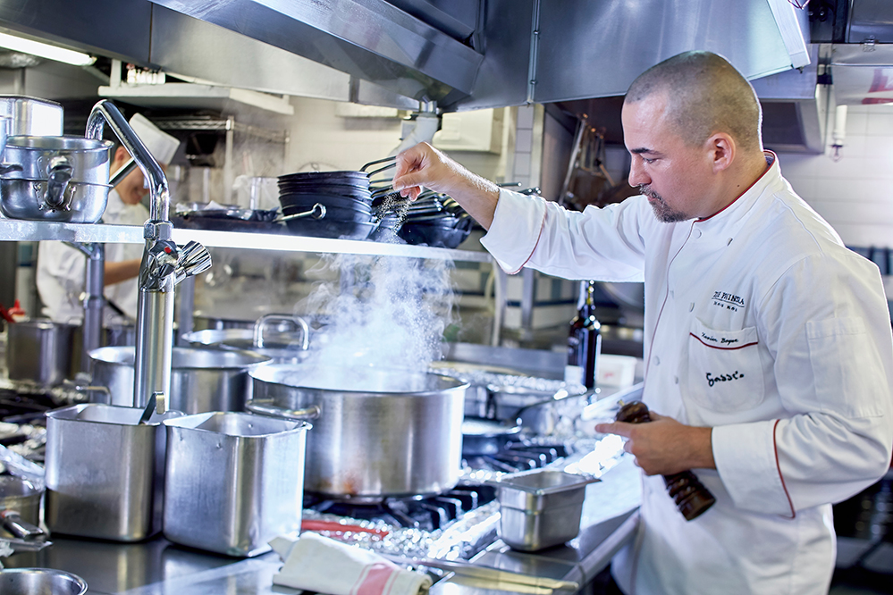 Get a front row view of the kitchen from Gaddi's Chef's Table